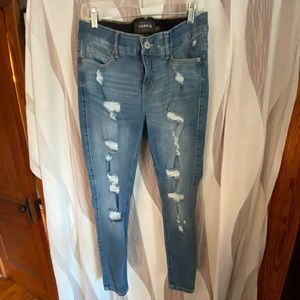 Torrid Premium Bombshell Skinny Distressed Jeans size 10 short